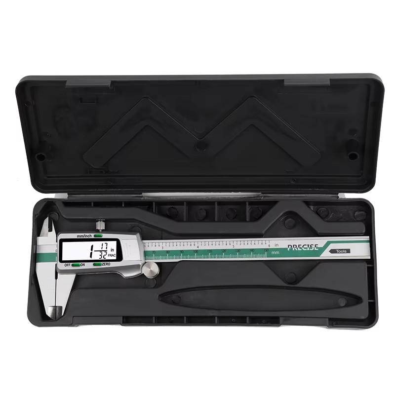 ET50 Digital Stainless Steel Caliper 6-Inch 150mm Fraction/MM/Inch Measure Electronic Vernier Caliper 0.01mm High Precision ET50