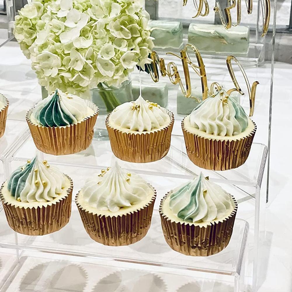 Clear Acrylic Display Risers Showcase for Shoe Risers Retail Stand Cupcake Stand Dessert Stand