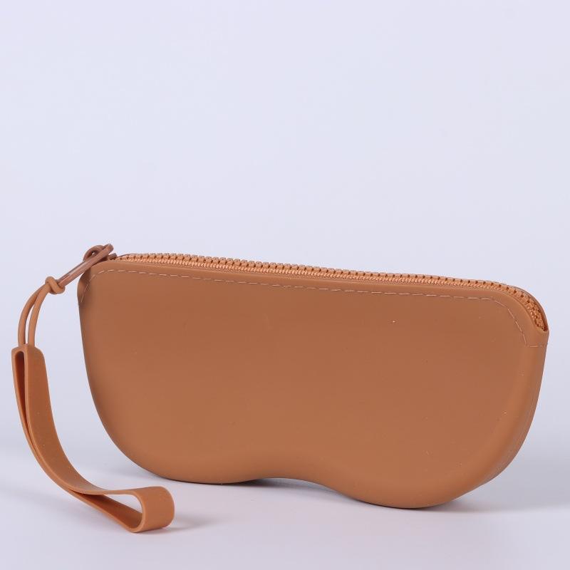 Portable Silicone Glasses Bag Sunglasses Protective Cover Storage Bag Waterproof Myopia Glasses Bag Easy-To-Clean Travel Case