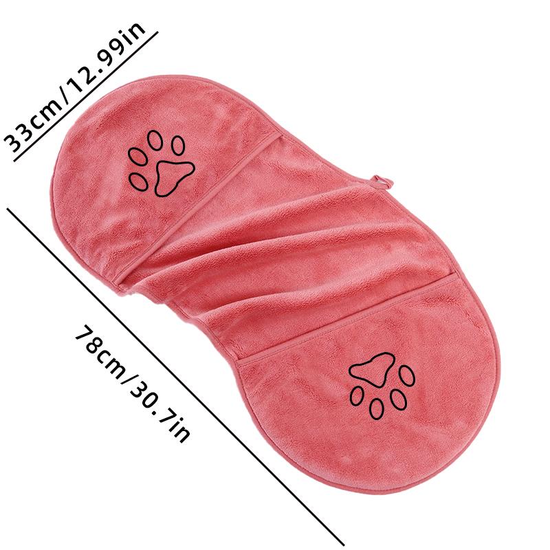 1 Ultra-fine Fiber Dog Towel, Available In Multiple Sizes with Strong Water Absorption, Suitable for All Dogs and Cats