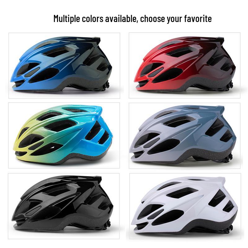 One-Piece Adjustable Adult Bicycle Helmet for Men & Women - Road Bike Anti-Collision Safety