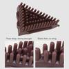 Silicone Meridian Massage Brush Triangle Dredge Collaterals Breast Slimming Brush Brown