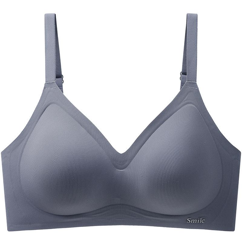 New jelly sweet seamless bra with double breasts and chest pads, comfortable small breasts gather, no steel ring, beautiful back girl