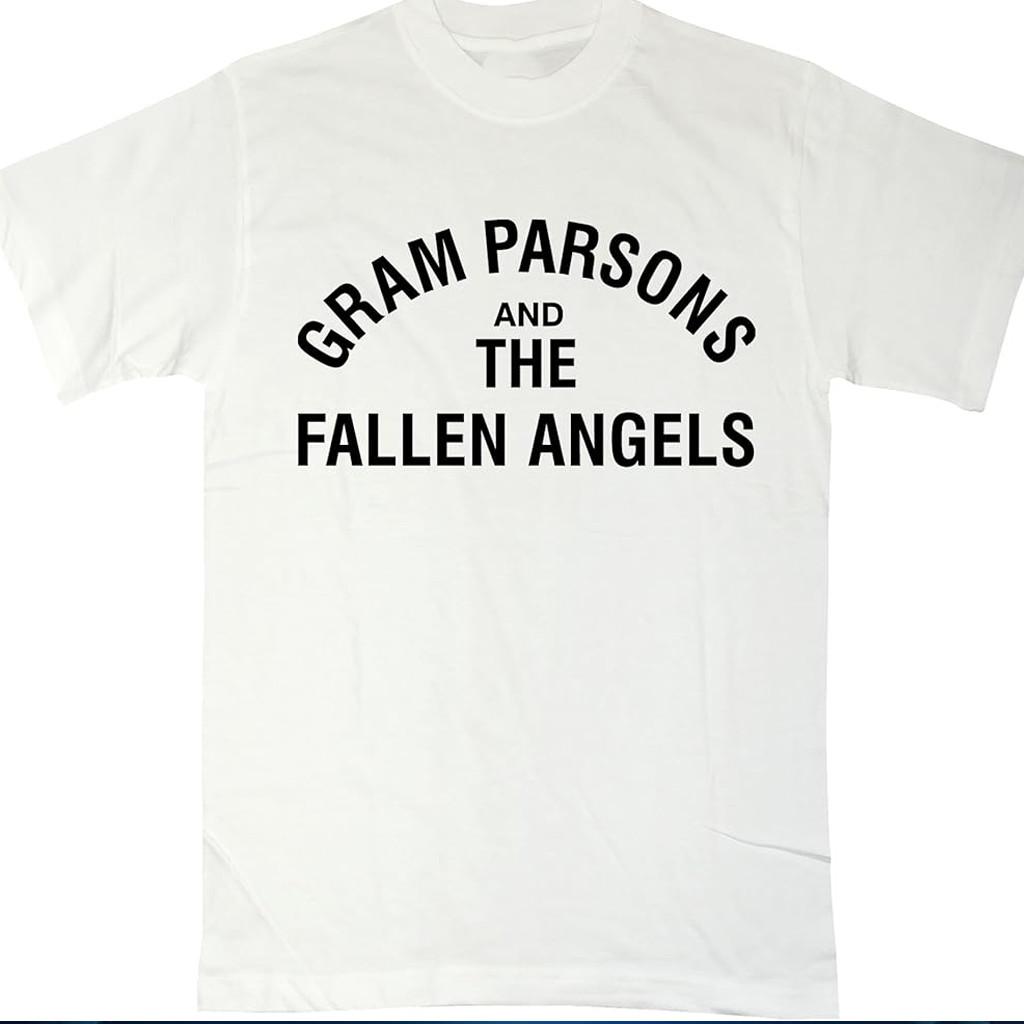 T-shirt bianca artwork Gram Parsons Tutte le taglie TD212