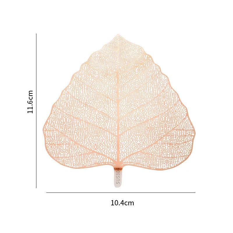 New Rose Gold Black Colorful Bodhi Leaf Tea Filter Hollow Leaves Shape Tea Strainer Kung Fu Tea Infuser Drinkware Teaware Gadget