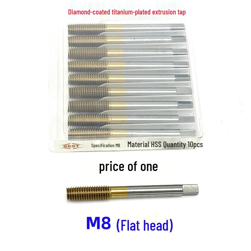 Premium Cobalt-Plated Titanium Extrusion Tap Set: M2-M16 Sizes