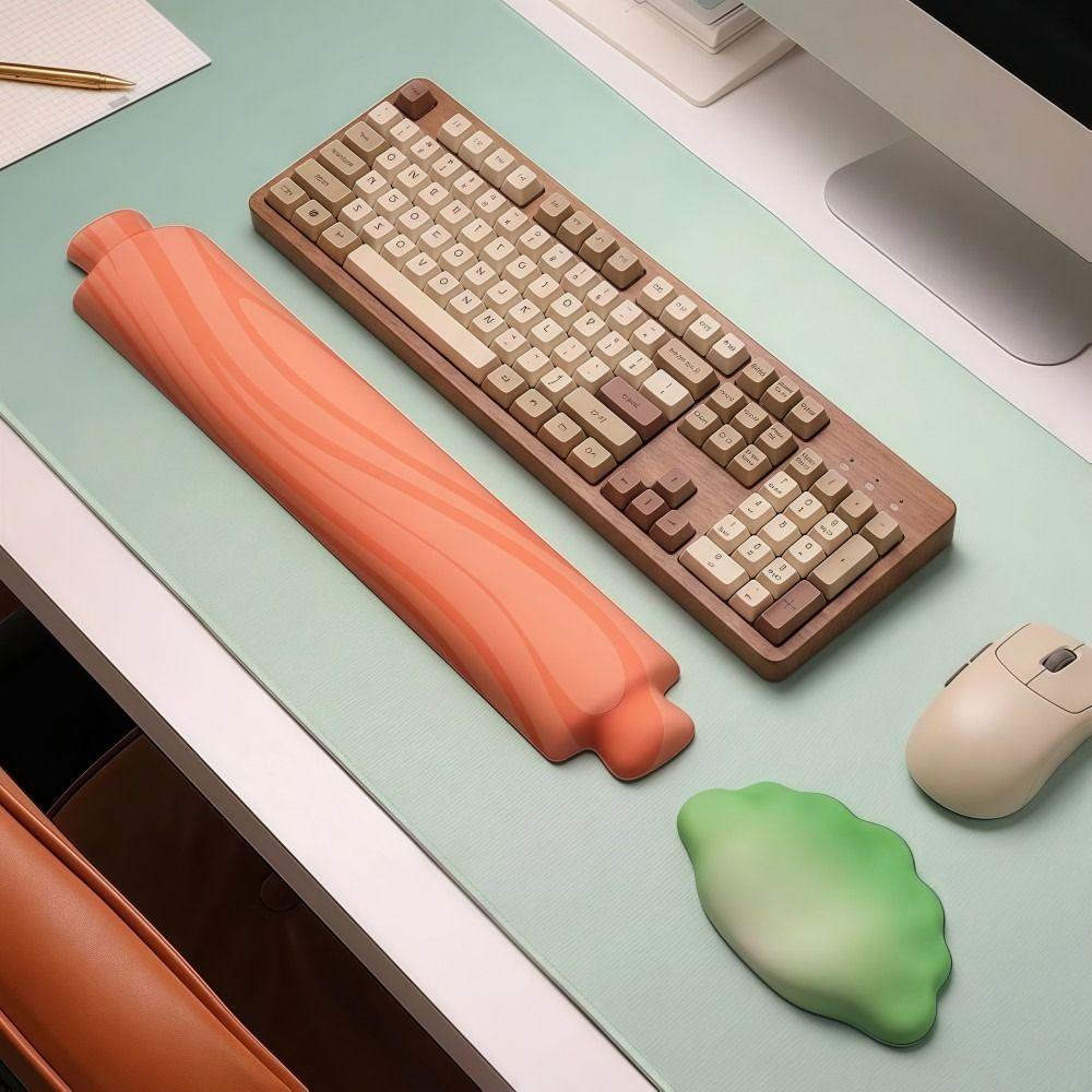 Ergonomic Keyboard Hand Rest Dumpling Mouse Pad Wrist Rest Cute Mouse Wrist Rest  For Office Games