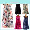 Stylish Women's Summer Sleeveless Floral A Line Dress Perfect For Cocktail Parties And Beach Days