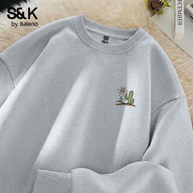 Baleno Men's Loose Fit Graphic Pullover Sweatshirt