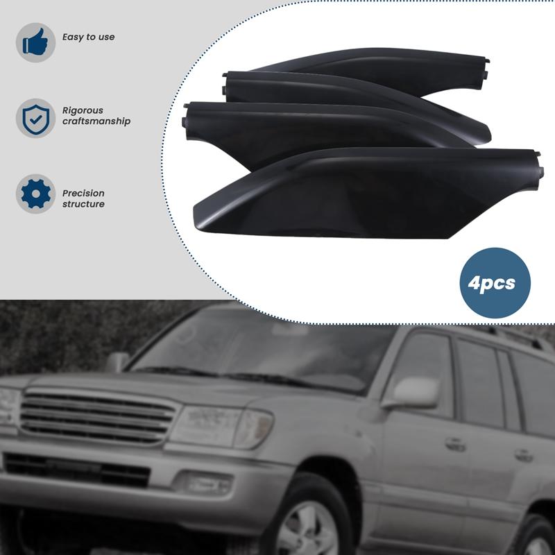 A16P-Car Roof Rack Cover Baggage Slide Rail Protection Lid 6349260040 For Toyota Land Cruiser Prado LC120 03-09