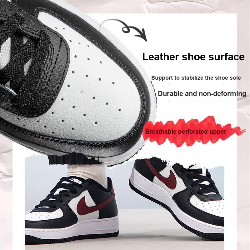 New Nike Air Force 1 GS Black Dark Team Red FZ4351-001