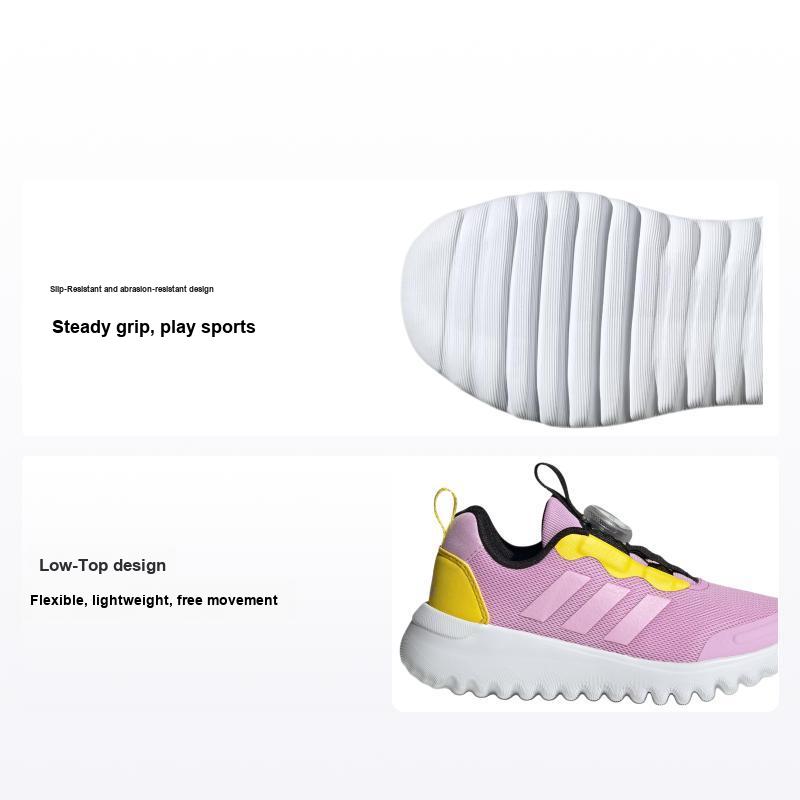 Adidas Activflex Boa 3.0 Удобные Универсальные Нескользящие Прочные Низкие Детские Беговые Кроссовки Детские Беговые Кроссовки Розовые Желтые ID7844 35½