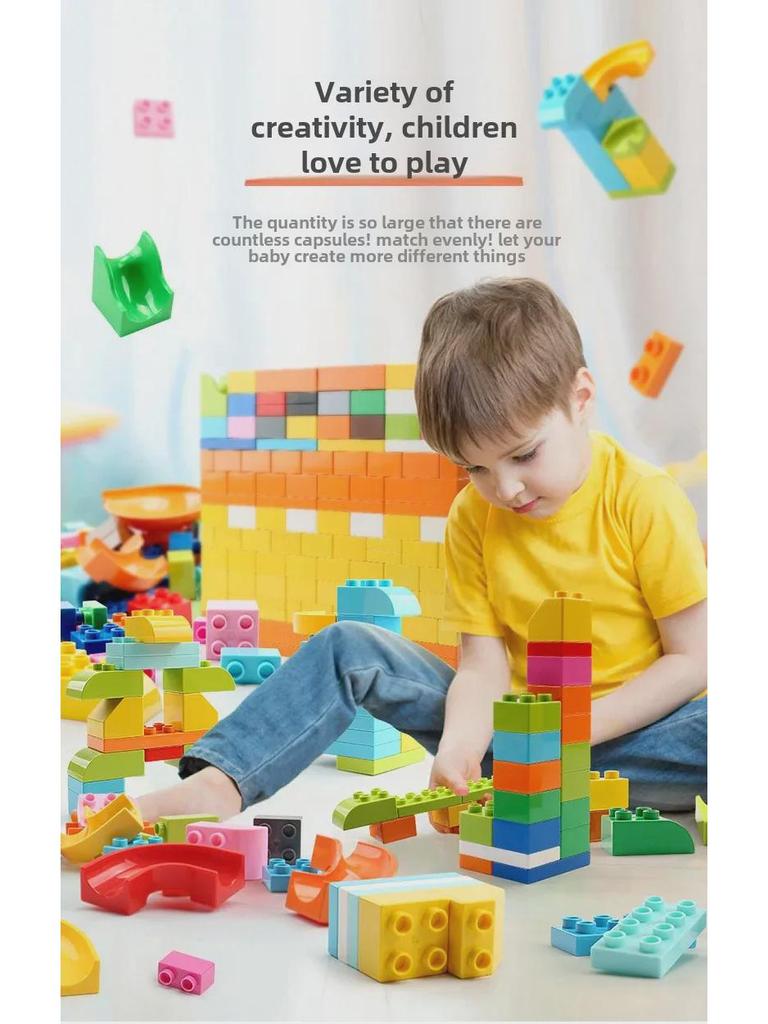 Große Partikelbausteine für Kinder – Schiebeteile & Montagespielzeug