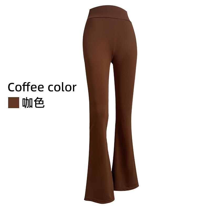 Shark Pants Flared Pants, High Waisted Elastic Casual Pants, Micro Flared Yoga Pants Women's Pants