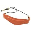 Saxophone Neck Strap Leather Padded Sax Neck Strap with Metal Rotatable Hook