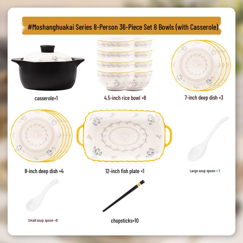 Mod Lanka Japanese Style Ceramic Dinnerware Set