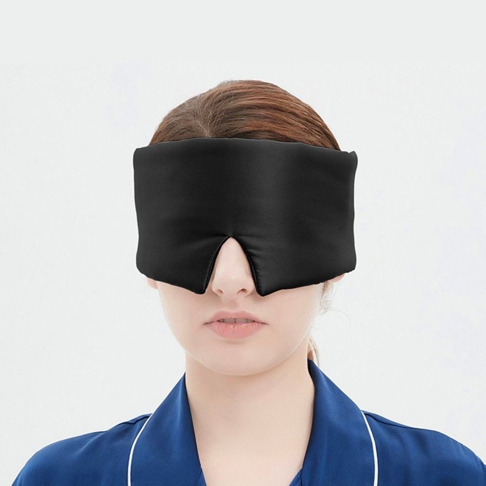 Breathable Sleeping Mask Imitation Silk Eyemask Eye Cover Eyeshade  Portable
