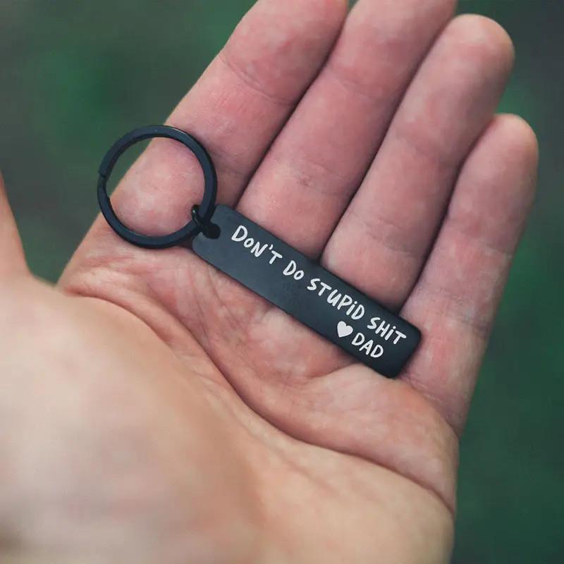 Charming Dont Modern Do Stupid Shit Stainless Steel Keychain Perfect For Gifts
