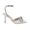 Womens/Ladies Fabric Bow Detail Stiletto Heel Court Shoes