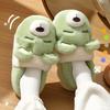 Bear Cotton Slippers Women's Winter Bag and Cute Cartoon Non-slip Indoor Women's Home Household Plush Cotton Mop