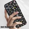 Colorful Butterfly Pattern Lanyard Case For iPhone 17 Pro Max Funda iPhone 16 15 14 13 Pro Max 11 16E 17E Soft Silicone Cover