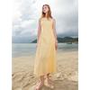 Sancai 2025 Summer French Spaghetti Strap Cotton Maxi Dress