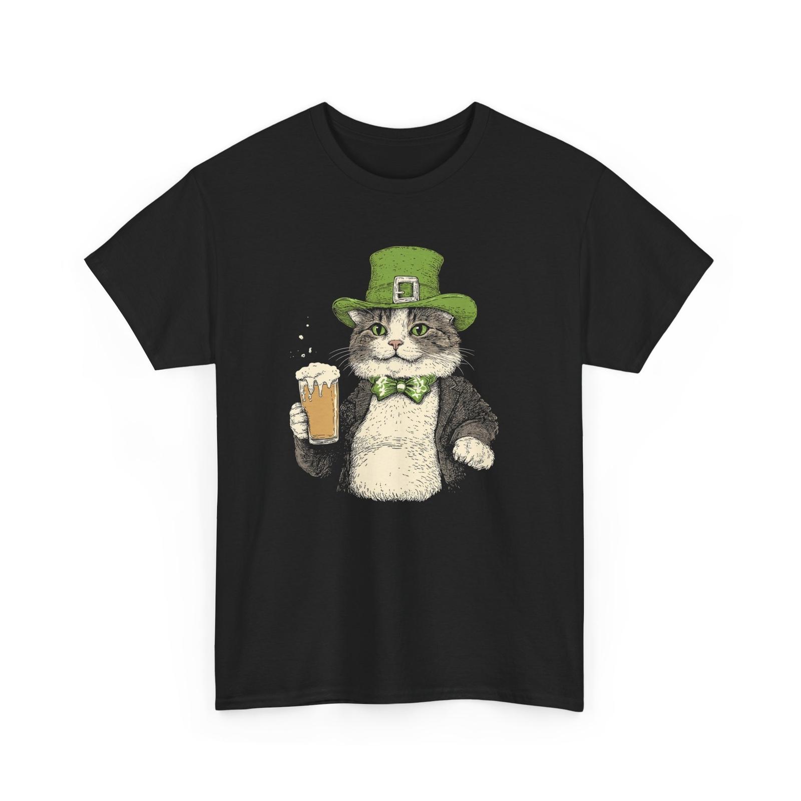 Beer Drinking T-Shirt Funny Beer Shirt Cat Drink Beer T-Shirt XXXXL