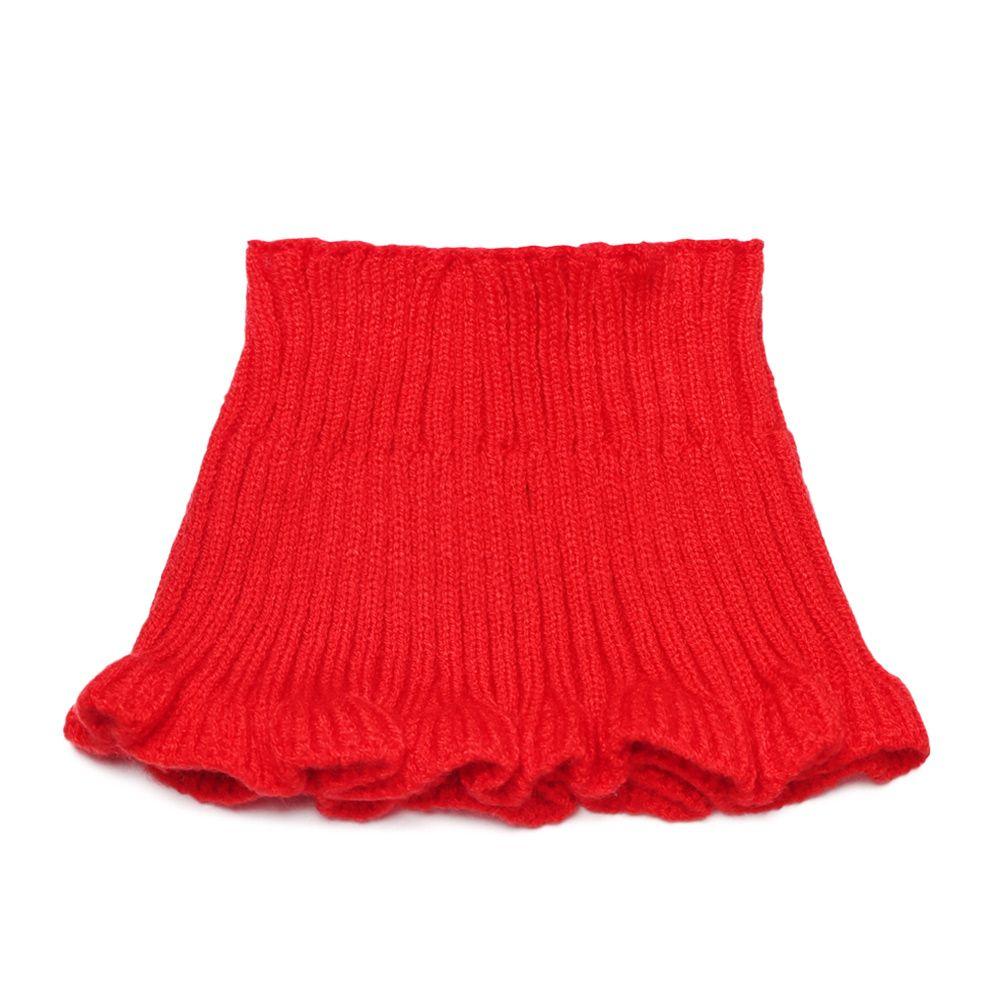 Women With Wooden Ears Warm Windproof Knitted Fake Collar Neck Guard Turtleneck Scarf