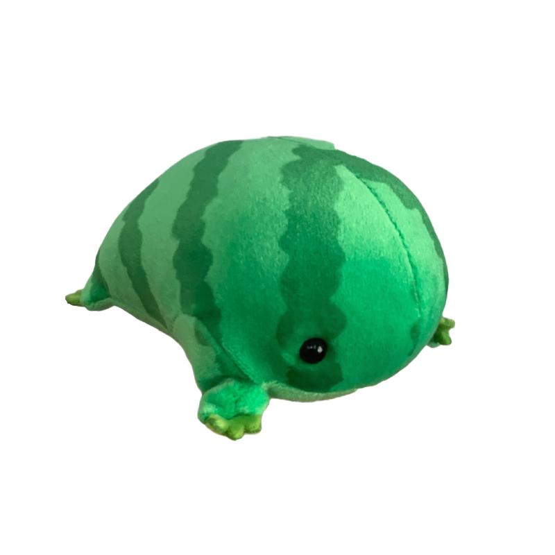 Cartoon Anime Green Frog Plush Toy PP Cotton Decompress Animals Fluffy Frog Figurine Soft Frog Plushie Pendant Cute Ornaments