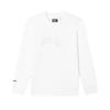 Fila White Series Brand Logo Fashion Casual Natural Simple Pullover Long Sleeve Sweatshirt Men Sweatshirt Jade-White F11M443205F-WT