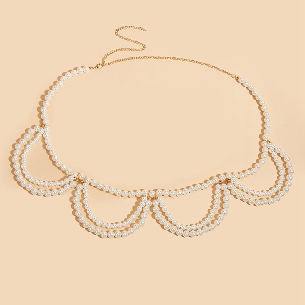 Trendy Womens Waist Jewelry With Faux Pearl Pendant For Summer Outfits