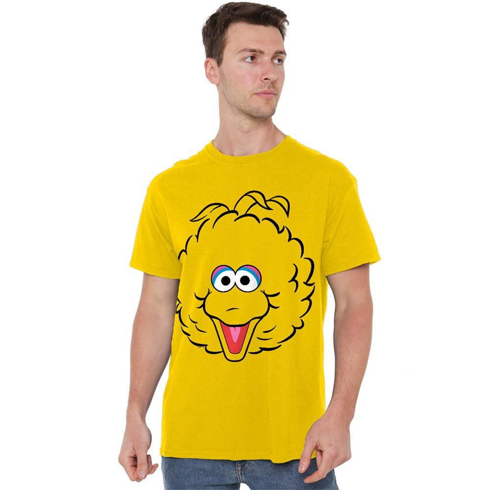 Sesame Street Big Bird Full Face T-Shirt S-3XL Yellow XXXL
