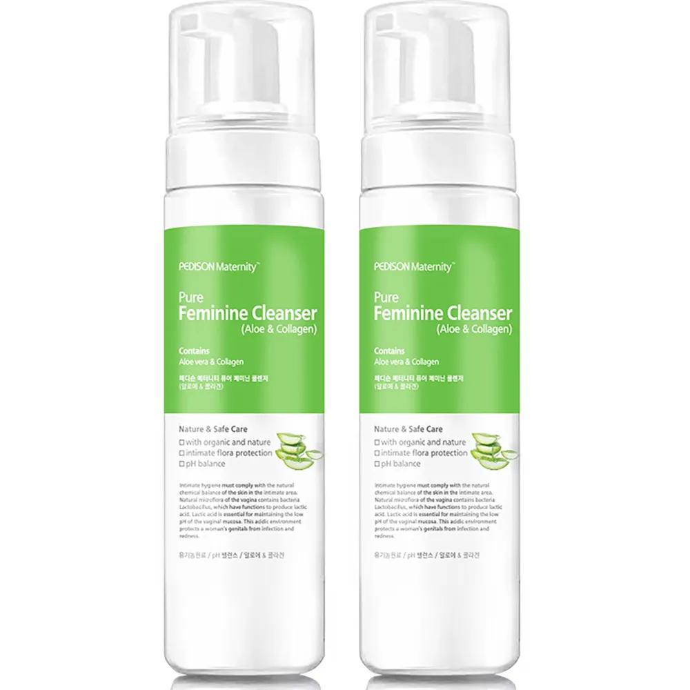 EVAS Pedison Pure Feminine Cleanser (Aloe & Collagen) Feminine Wash Bubble Type (200ml x 2/4, select 1) 2