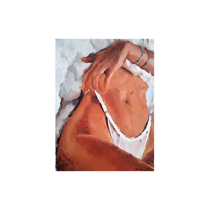 

Современная сексуальная девушка, живописная картина на холсте, гостиная, спальня, фон, украшение на стену, живопись 20x30cm