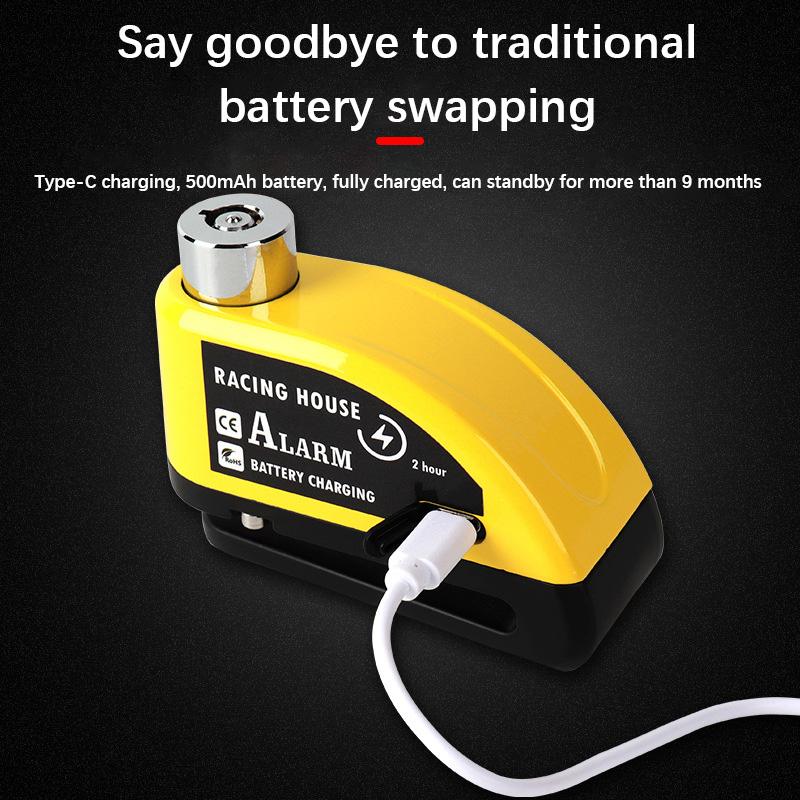 New Motorcycle Alarm Disc Brake Lock Security Moto Wheel Disk Padlock Waterproof 110dB Loud Anti Theft Alarma Motocicleta
