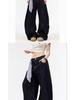 Damen Jeans 2025 Herbst/Winter Retro Locker Weites Bein mit Taschen Design