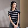 SOFSIL Women's Striped Short-Sleeved T-Shirt