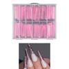 120 UVS Żel Akryl Formy do Zdobień Paznokci Sztuczne Końcówki Paznokci Przezroczyste Pełne Pokrycie Formy Duals Nail System z Podziałką do Przedłużania