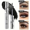 1pc Waterproof Eyelash Mascara | 24-Hour Volumizing and Lengthening Formula, Plant-Based Squalane, Suitable for Sensitive Eyes, Black Tone