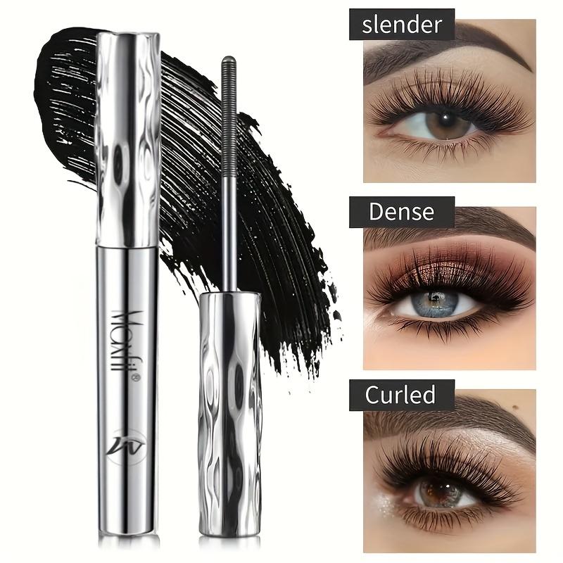 1pc Waterproof Eyelash Mascara | 24-Hour Volumizing and Lengthening Formula, Plant-Based Squalane, Suitable for Sensitive Eyes, Black Tone