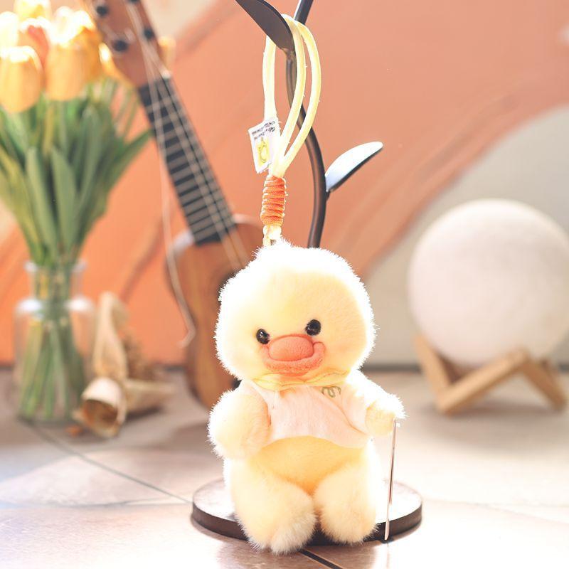 Plush Toy Keychain With Cute Duck Design For Kids And Adults