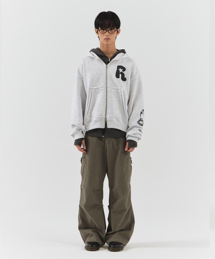 PARAKEET Vintage Washed Cotton Work Pants (Khaki)