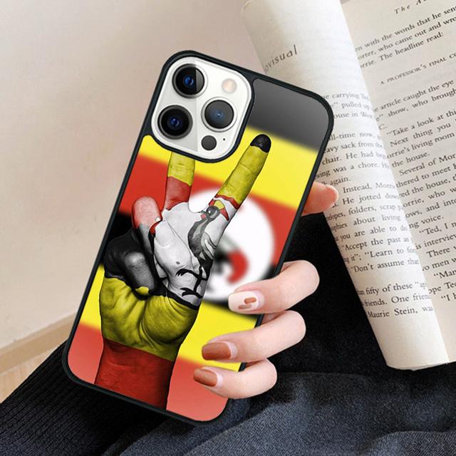Uganda Flag Phone Case Cover For iPhone 17 Air 16 15 14 Plus 12 13 Pro Max Coque Shell Fundas