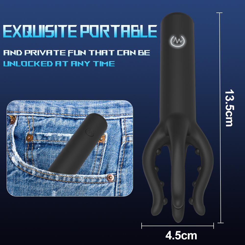 Penis Training Vibrator 360° Glan Wrapped Delay Exerciser Stimulate Masturbation Massager 10 Speed Sex Toy for Men  Pleasure