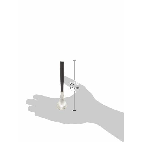 Sori Yanagi's Tsubame-Sanjo Stainless Steel Black-handled Sugar Ladle Features a Simple, Easy-to-use Design and a Matte Finish. It's Dishwasher Safe a