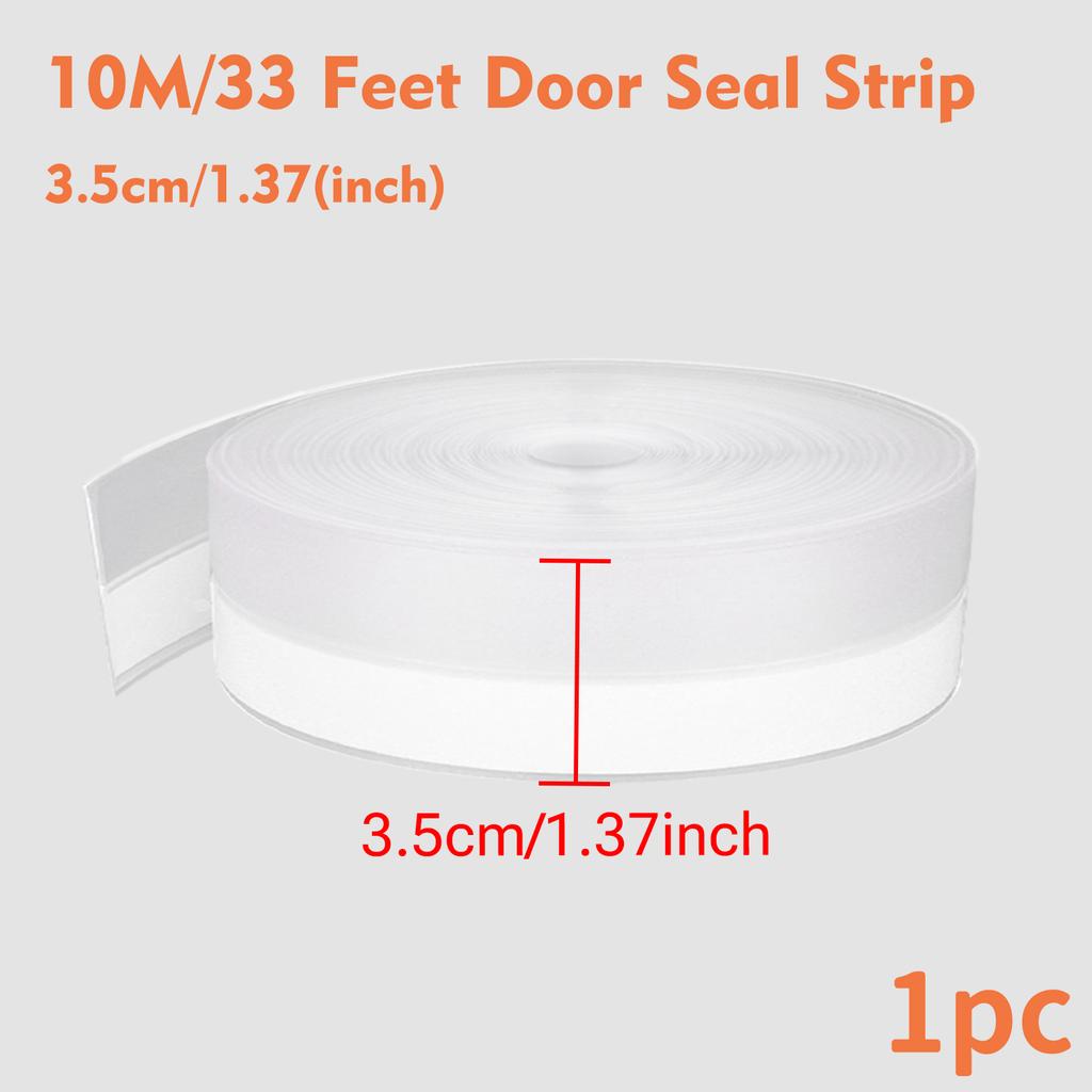 Sealing Water Blocking Strip At The Bottom Gap Of The Bathroom Shower Room Door Glass Doors Transparent Windproof Strip