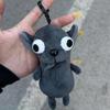 Humorous Chihuahua Plush Toy Keychain Pendant Puppy Pet Stuffed Chihuahua Doll Weird Adorable Realistic Plush Chihuahua Friend Present