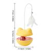 Cat Teaser Toy Interactive Treat Dispensing Enrichment Wobble Indoor Cat Puzzle Toy for Mental Stimulation Boredom Home