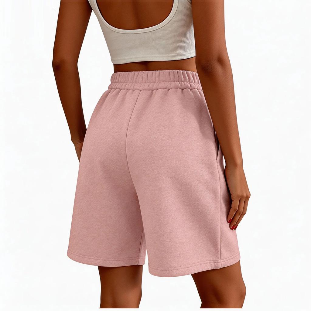Women's Casual Wide-Leg High-Waisted Slimming Lightweight Drawstring Shorts