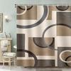 Modern Geometric Abstract Shower Curtain Bathroom Decor Waterproof Curtain for Stylish Home Bathroom Design